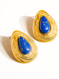 Thura 18K Gold Lapis Lazuli Droplet Earring