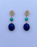 Lapis and Turquoises Earrings