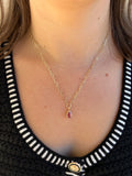 Pink Tourmaline Necklace
