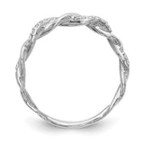 Twisted Natural Diamond Band