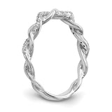 Twisted Natural Diamond Band