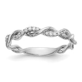 Twisted Natural Diamond Band