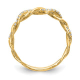Twisted Natural Diamond Band