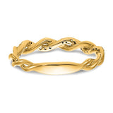 Twisted Natural Diamond Band