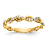 Twisted Natural Diamond Band