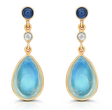 Sapphire and Moonstone earrings