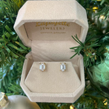 Emerald Cut Lab Diamond Studs