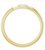 1/6ct Baguette Diamond Band