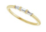 1/6ct Baguette Diamond Band