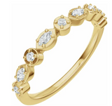 1/4ct Round and Marquise Band