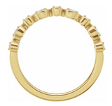 1/4ct Round and Marquise Band