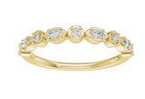 1/4ct Round and Marquise Band