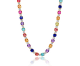 Sapphire Tennis Choker Necklace
