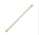 Marquise Shape Cable Link Bracelet