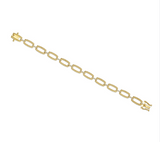 Rectangle Shape Cable Link Bracelet