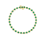 Bezel Strand Bracelet
