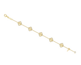 Gold Clover Motif Bracelet