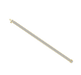 Aria Half- Bezel Tennis Bracelet