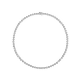 Articulated Bezel Tennis Necklace