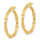 Bamboo Hoop Earring