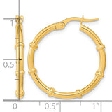 Bamboo Hoop Earring