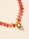 Annecy Boho Beaded CZ Necklace