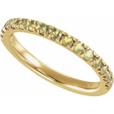 Birthstone Stackable Band