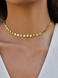 Carmin Disc Link Necklace