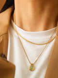 Dax 18K Gold Natural Stone Necklace