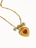 Havana 18K Vintage Heart Chain Necklace