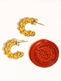 Brume Braided C Hoop Earring