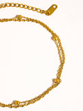 Pennie Layered Chain Anklets