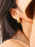 Elio Oval Droplet Earring