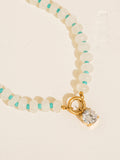 Annecy Boho Beaded CZ Necklace