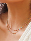 Soleil Beaded Chain Necklace