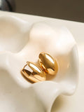 Elio Oval Droplet Earring