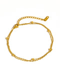 Pennie Layered Chain Anklets