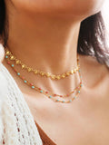 Soleil Beaded Chain Necklace
