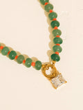 Annecy Boho Beaded CZ Necklace
