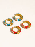 Isabeau Vintage Floral Hoop Earrings
