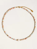 Swank Non-Tarnish Boho Beaded Pearl Necklace