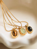 Dax 18K Gold Natural Stone Necklace