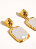Jacques 18K Gold Square Pearl Earring