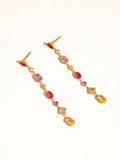 Islaine Multicolor CZ Drop Earrings
