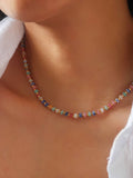 Lyric Faceted Bead Boho Necklace