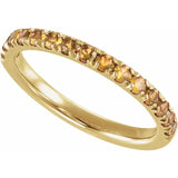 Birthstone Stackable Band