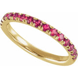Birthstone Stackable Band