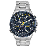 CITIZEN Eco-Drive Sport Luxury World Chrono Mens Watch Stainless Steel