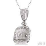 Silver Diamond Pendant