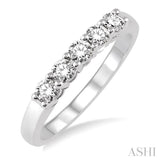 5 Stones Diamond Wedding Band